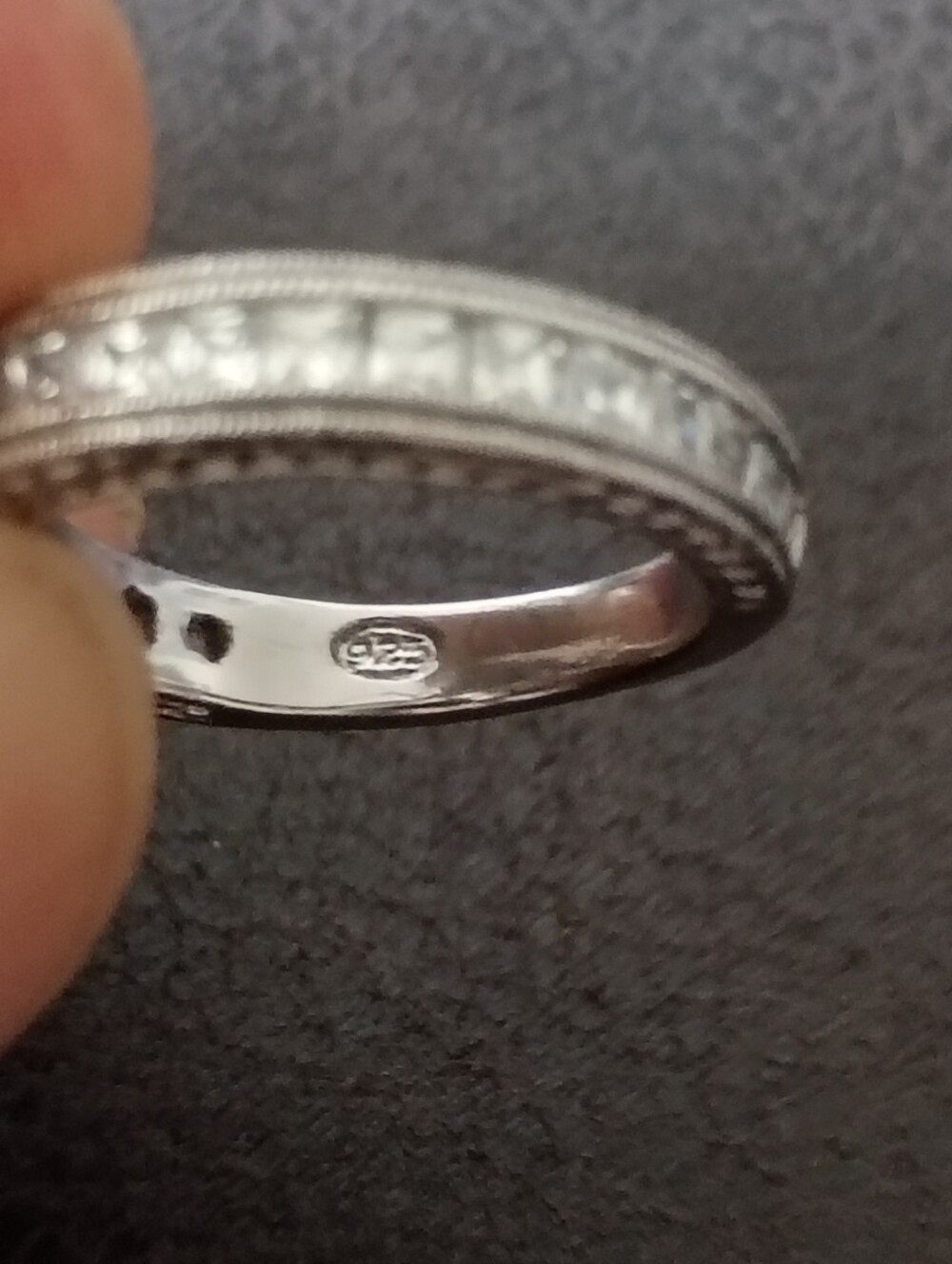925 Sterling Silver Wedding Bands for Women & Wedding Ring size 7. - Picture 6 of 6